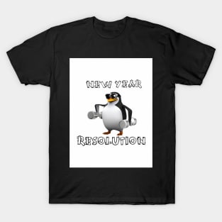 Penguin's new year's resolution T-Shirt